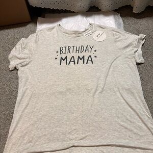 BIRTHDAY MAMA little sleepies shirt
